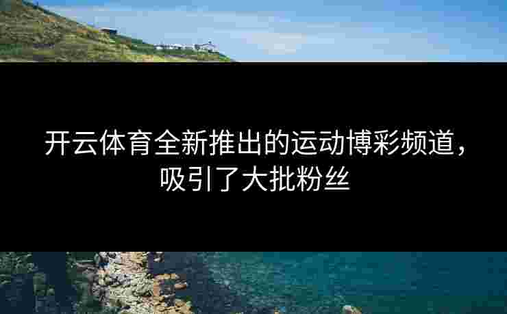 开云体育全新推出的运动博彩频道，吸引了大批粉丝