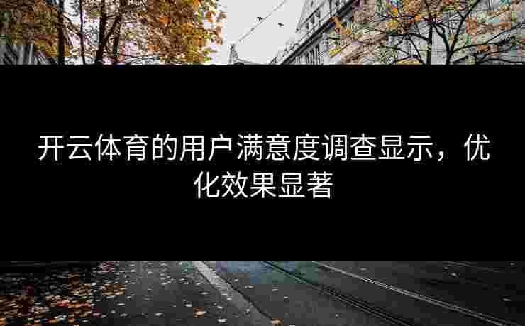 开云体育的用户满意度调查显示，优化效果显著